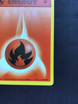 Pokemon Cards: Base Set 1st Edition Common: Fire Energy 98/102 - Image 4