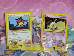 Hoothoot 60/111 & Natu 67/111 Neo Genesis Unlimited Pokemon Tcg LP - Image 1