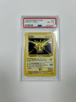 1999 Pokemon Game Zapdos Holo PSA 8 - Image 1