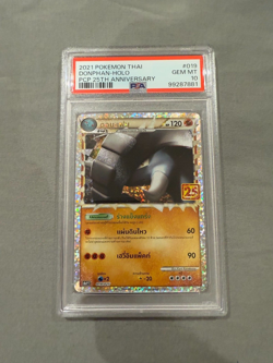 Pokemon Donphan Prime Holo #019 25th Anniversary THAI PSA 10 Celebrations - Image 1