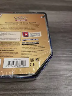 2020 Pokemon TCG Legends of Galar Tin Zacian V Damaged box - Image 4