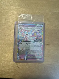 Pokemon TCG Sylveon ex - 041/131 (Prismatic Evolutions Stamp) Promo Card SEALED - Image 1