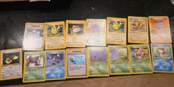 Vintage base set 1 fossil jungle and rocket pokemon tgc cards lot bundle x27 - Image 1