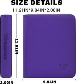 pokemon Laser Engraved 4 Pocket Chandelure Binder - Image 1