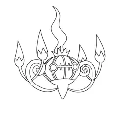 pokemon Laser Engraved 4 Pocket Chandelure Binder - Image 2