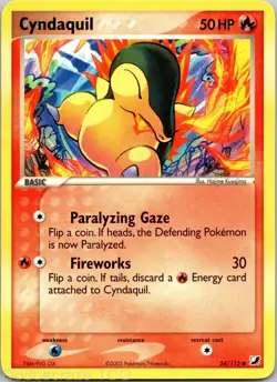 Cyndaquil 54/115 Common Unseen Forces Pokemon NM - Image 1