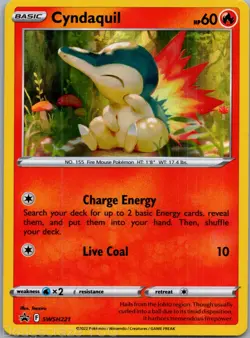 Cyndaquil SWSH221 Promo SWSH Black Star Pokemon NM - Image 1