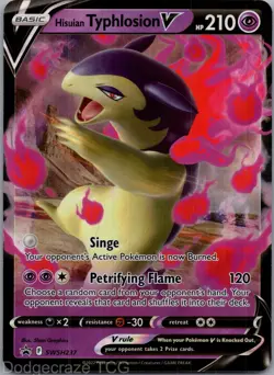 Hisuian Typhlosion V SWSH237 Promo SWSH Black Star Pokemon NM - Image 1