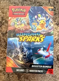 Pokemon TCG Scarlet & Violet Surging Sparks Booster Bundle 6 Packs NEW Sealed - Image 1