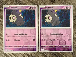 Pokemon SV: Shrouded Fable Duskull 018/064 2x Reverse Holo Common - Image 1