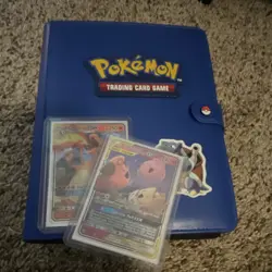 Pokemon TCG Binder Lot Charizard GX, Holo Foil, Tag Team, Full Art, Jigglypuff - Image 1
