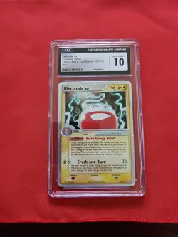 Pokemon: Electrode ex #107/112 Cosmos Holo EX Fire Red Leaf Green 2004 - CGC 10 - Image 1