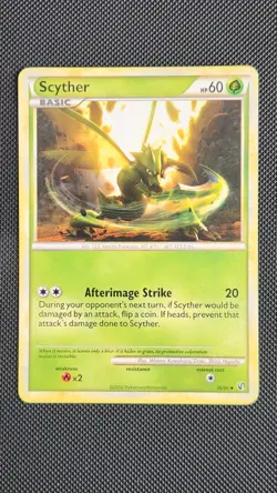 Pokemon TCG Scyther Undaunted 36/90 Uncommon - Image 1