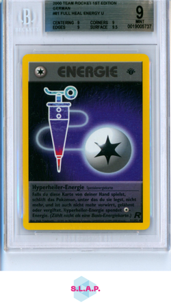 HYPERHEILER-ENERGIE POKEMON 81 2000 TEAM ROCKET NON-HOLO DEUTSCH BECKETT 9 - Image 1