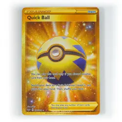 Pokemon - Quick Ball - 216/202 - SWSH Sword & Shield - Gold Secret Rare - Image 1