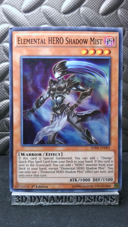 | Yugioh Elemental HERO Shadow Mist SDHS-EN001 1st Structure Deck Hero LP 🔥 | - Image 1