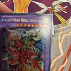 (AY) Yugioh Elemental HERO Flame Wingman - Infernal Rage BLMR-EN012 1st Ed VLP - Image 3