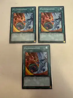 Yugioh: 3x Polymerization RA03-EN051 Alt Art Super Rare NM/M - Image 1