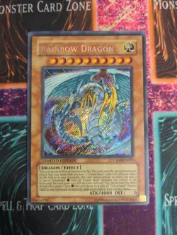 Yu-Gi-Oh! Rainbow Dragon CT04-EN005 Limited Secret Rare NM - Image 1