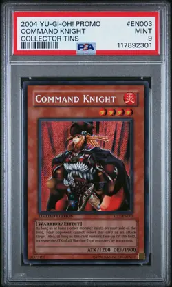 2004 Yu-Gi-Oh! Command Knight CT1 Limited Edition Secret Rare PSA 9 - Image 1