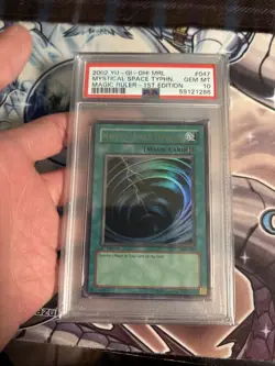 YUGIOH PSA 10 Mystical Space Typhoon MRL-047 Ultra Rare 1st Edition - Image 4