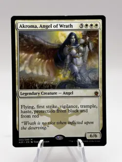 Akroma, Angel of Wrath 002/249 Masters 25 A25 MTG LP - Image 1