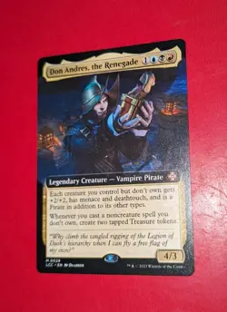 MTG*EXTENDED ART*The Lost Caverns Of Ixalan Commander DON ANDRES THE RENEGADE NM - Image 1