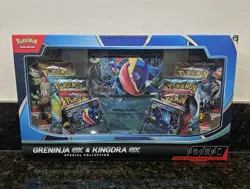 Pokemon TCG Greninja ex and Kingdra ex Special Collection Box New Sealed - Image 1
