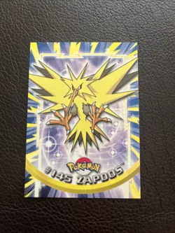Pokemon 2000 Topps TV Animation Edition Series 3 Zapdos #145 Blue Logo - Image 1