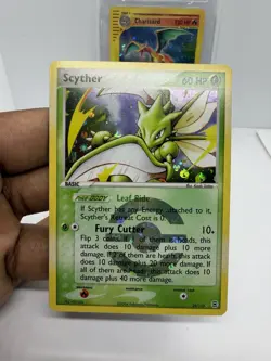 2004 POKEMON EX FIRE RED & LEAF GREEN #29 SCYTHER-REVERSE FOIL - Image 1