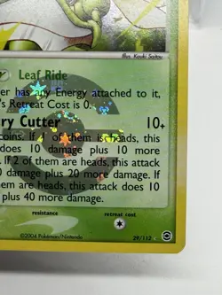 2004 POKEMON EX FIRE RED & LEAF GREEN #29 SCYTHER-REVERSE FOIL - Image 3
