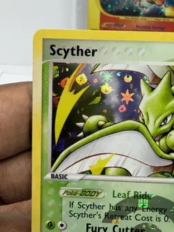 2004 POKEMON EX FIRE RED & LEAF GREEN #29 SCYTHER-REVERSE FOIL - Image 5