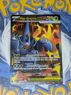 Mega Heracross Ex 108/094 Ultra Rare Holo Phantasmal Flames Pokemon Tcg Nm Mt - Image 2