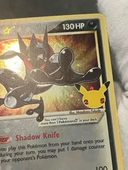 Pokemon TCG Greninja Gold Star Holo SWSH144 Black Star Promo DMG - Image 5
