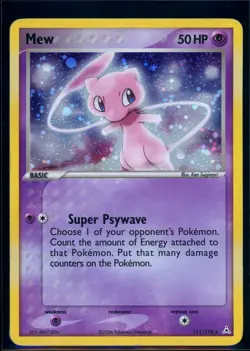 Pokemon EX HOLON PHANTOMS - #111/110 Mew - Secret Rare Holo - ENG - Image 1