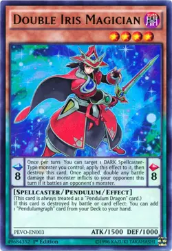 Double Iris Magician - PEVO-EN003 - Ultra Rare - 1st Edition Near Mint Yugioh Ca - Image 1
