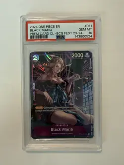 2024 One Piece Black Maria ST04-011 Bandai Games Fest PSA 10 - Image 1