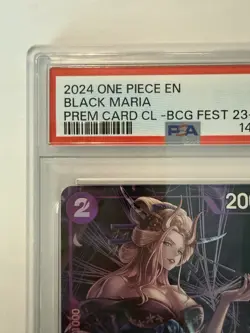 2024 One Piece Black Maria ST04-011 Bandai Games Fest PSA 10 - Image 3