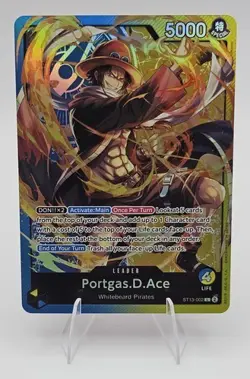 Portgas.D.Ace Leader One Piece ST13-002 English NM - Image 1