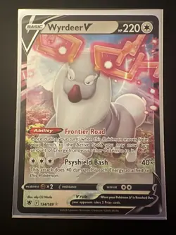 Wyrdeer V 134/189 Astral Radiance Ultra Rare Pokemon Card NM - Image 2