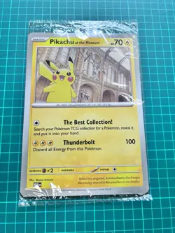Pokemon TCG Pikachu At The Museum Promo Card - Image 1