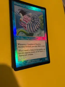 Chambered Nautilus Mercadian Masques. FOIL. Magic the Gathering Card. - Image 4