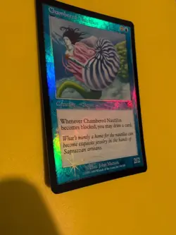 Chambered Nautilus Mercadian Masques. FOIL. Magic the Gathering Card. - Image 5
