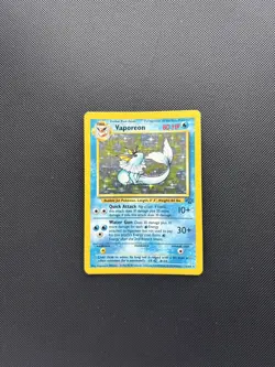 Pokemon Card Jungle Set Holo Vaporeon 12/64 WOTC - Image 3