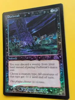 Outbreak. Sorcery. MTG CARD OLD BORDER FOIL CARD. PROPHECY JUNE 2000. - Image 3