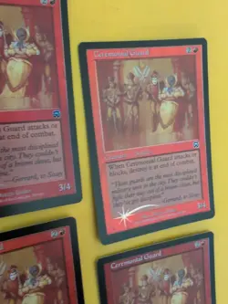 Ceremonial Guard x4. Playset Mercadian Masques. FOIL. Magic the Gathering Card. - Image 4