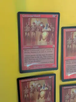 Ceremonial Guard x4. Playset Mercadian Masques. FOIL. Magic the Gathering Card. - Image 5