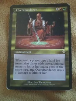 Overabundance Invasion Regular Magic The Gathering Card - Image 1