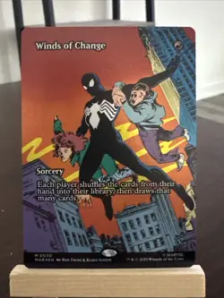 Winds Of Change 0030 Borderless FOIL Spider Man MTG Magic The Gathering Card NM - Image 1
