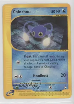 Chinchou Pokemon e-Card Series Aquapolis #70 2003 - Image 1